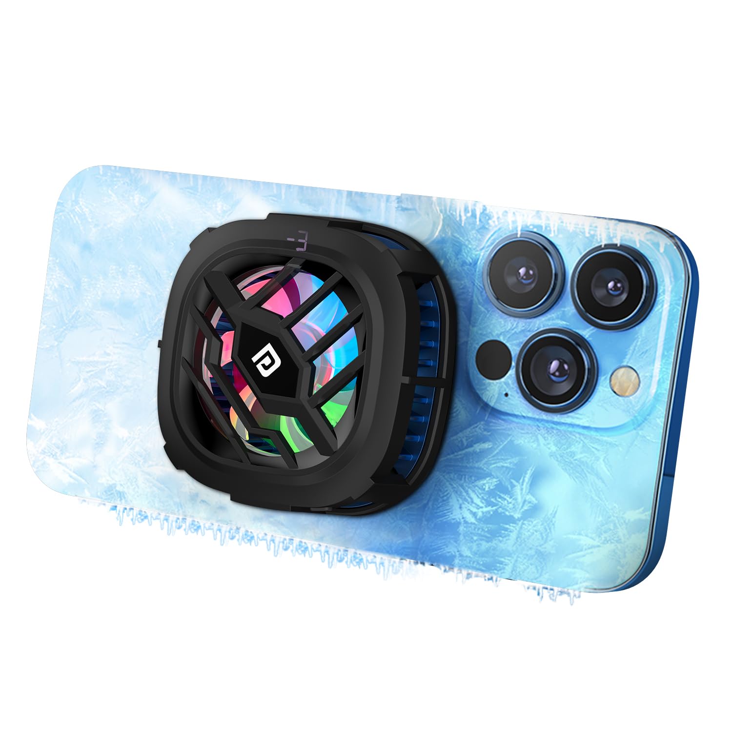 Portronics Cool XG Instant Magnetic Mobile Cooler With Adhesive Metal Plate - 0