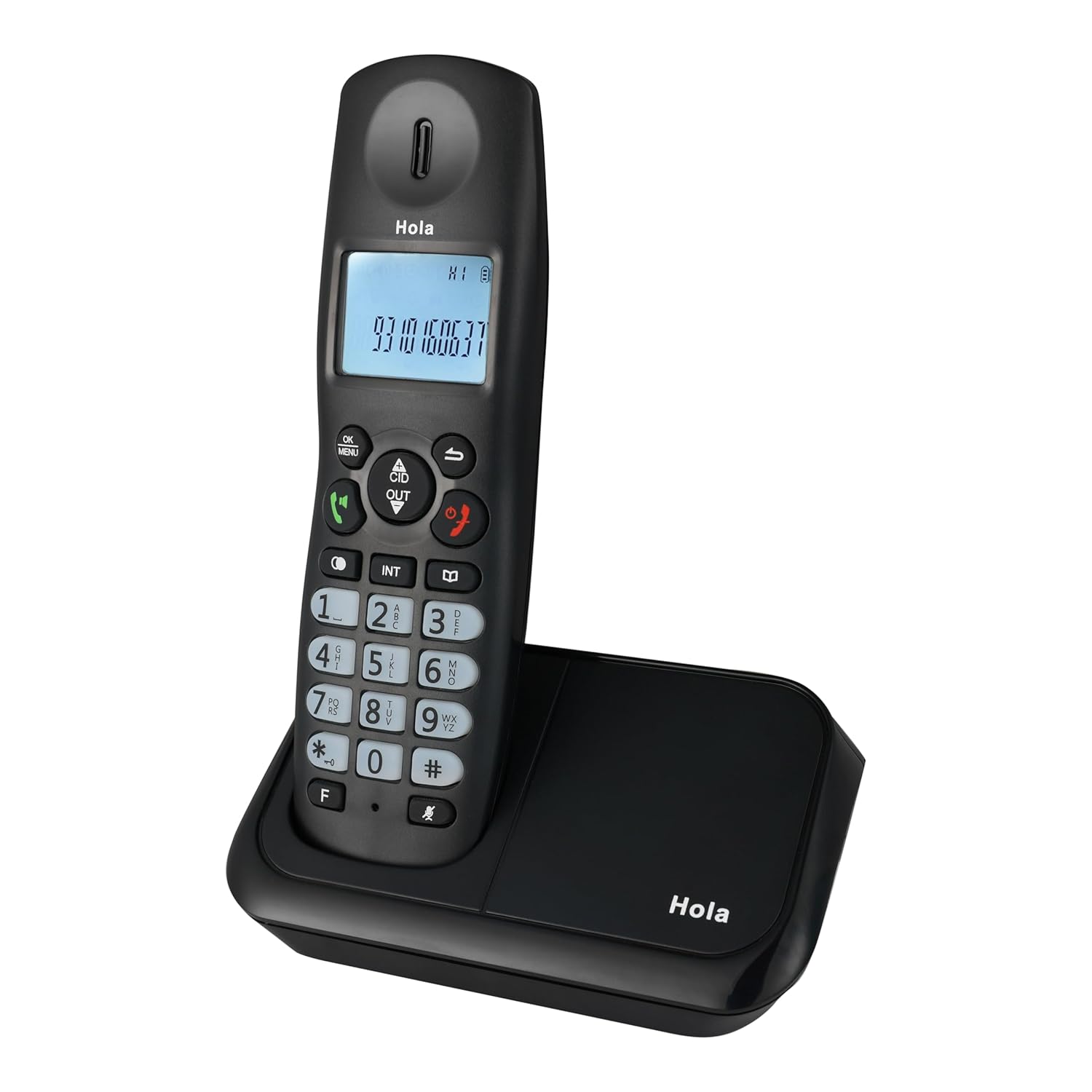Hola ! Tc 700 Expandable 2.4Ghz Cordless Landline Phone with Caller ID Display - 0