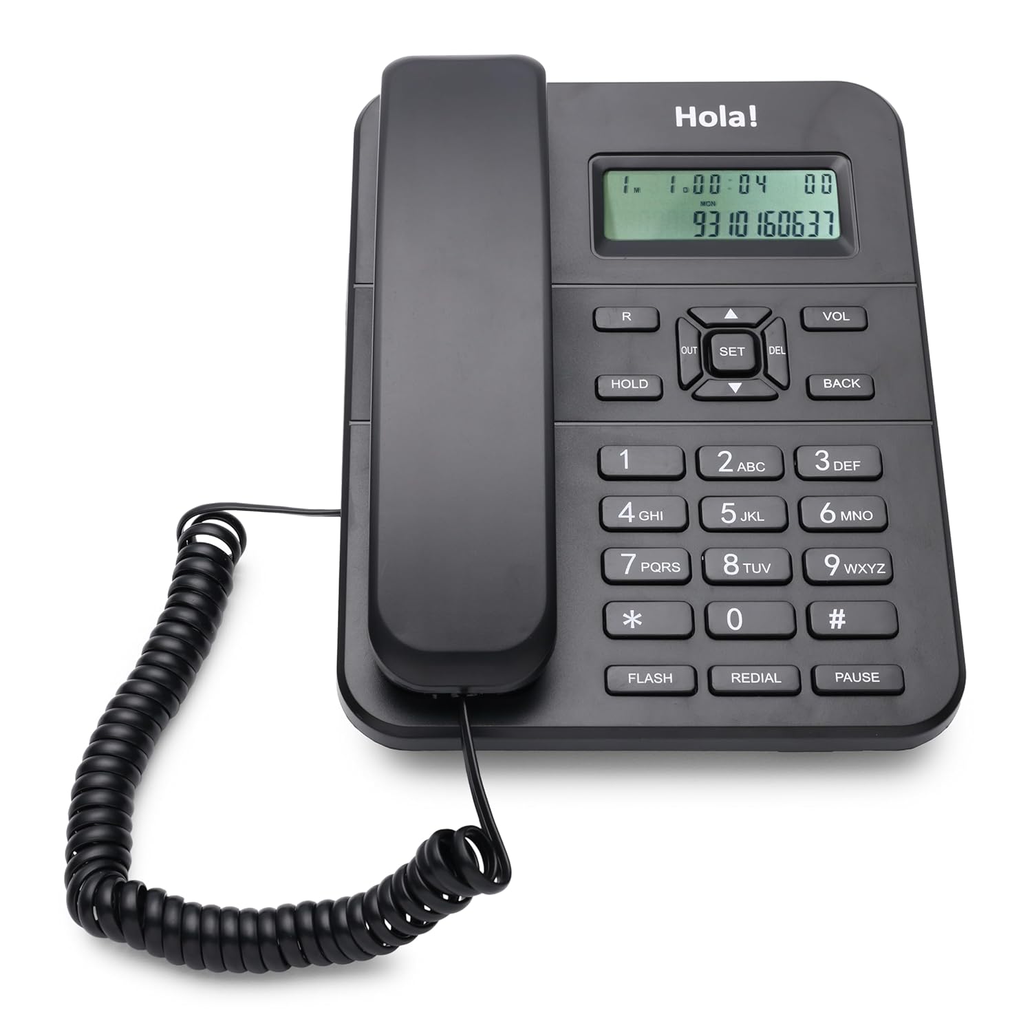 Hola TF 310 Caller Id Corded Landline Phone with CLI and Incoming and Outgoing Call - 0
