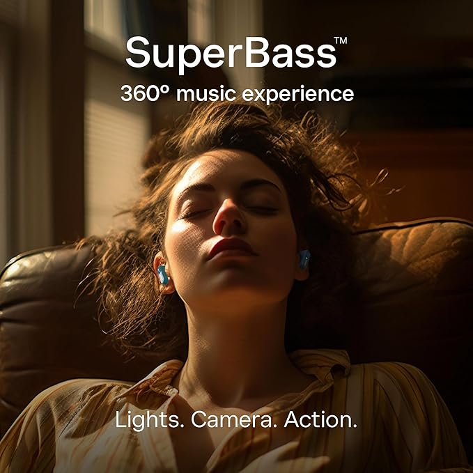 Number Super Buds 555 ANC (32db) Truly Wireless in Ear Earbuds with 66H Playtime - 4