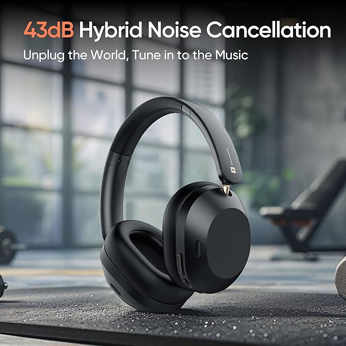 realme TechLife Studio H1 Over The Ear Over Ear Wireless Headphone with 70Hours Playtime 360° Spatial Audio, 40mm Drivers - 3
