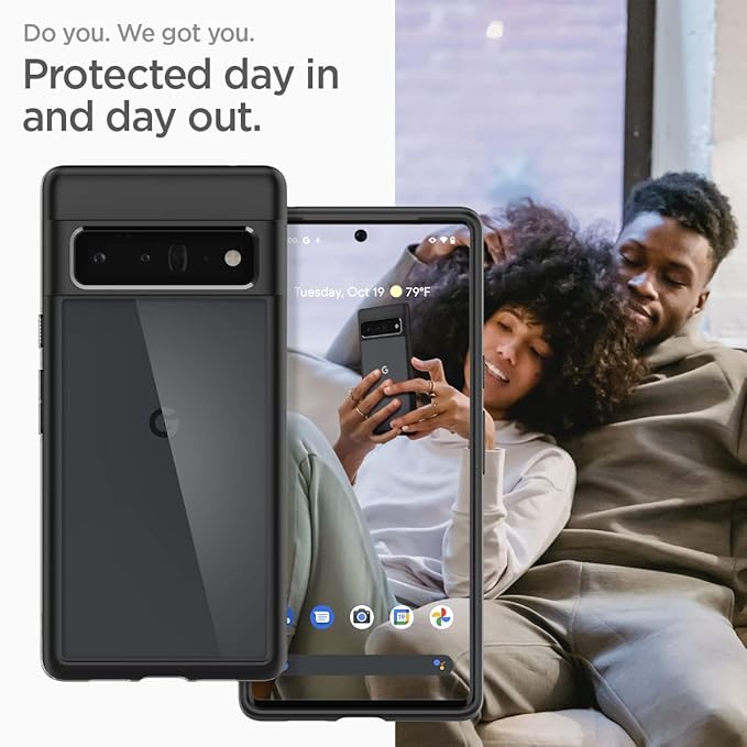 Spigen - Ultra Hybrid (Matte black) for Google Pixel 6 Pro - 1