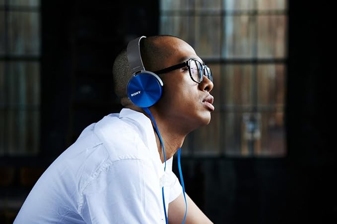 Sony Extra Bass MDR-XB450AP On-Ear Wired Headphones with Mic - 1