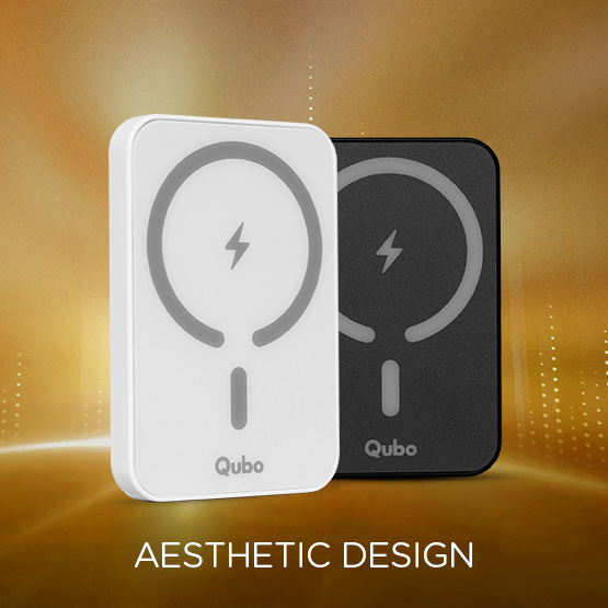 Qubo MagZap X1 Power Bank from Hero Group 5000mAh Magnetic Magsafe Wireless, 15W Wireless - 5