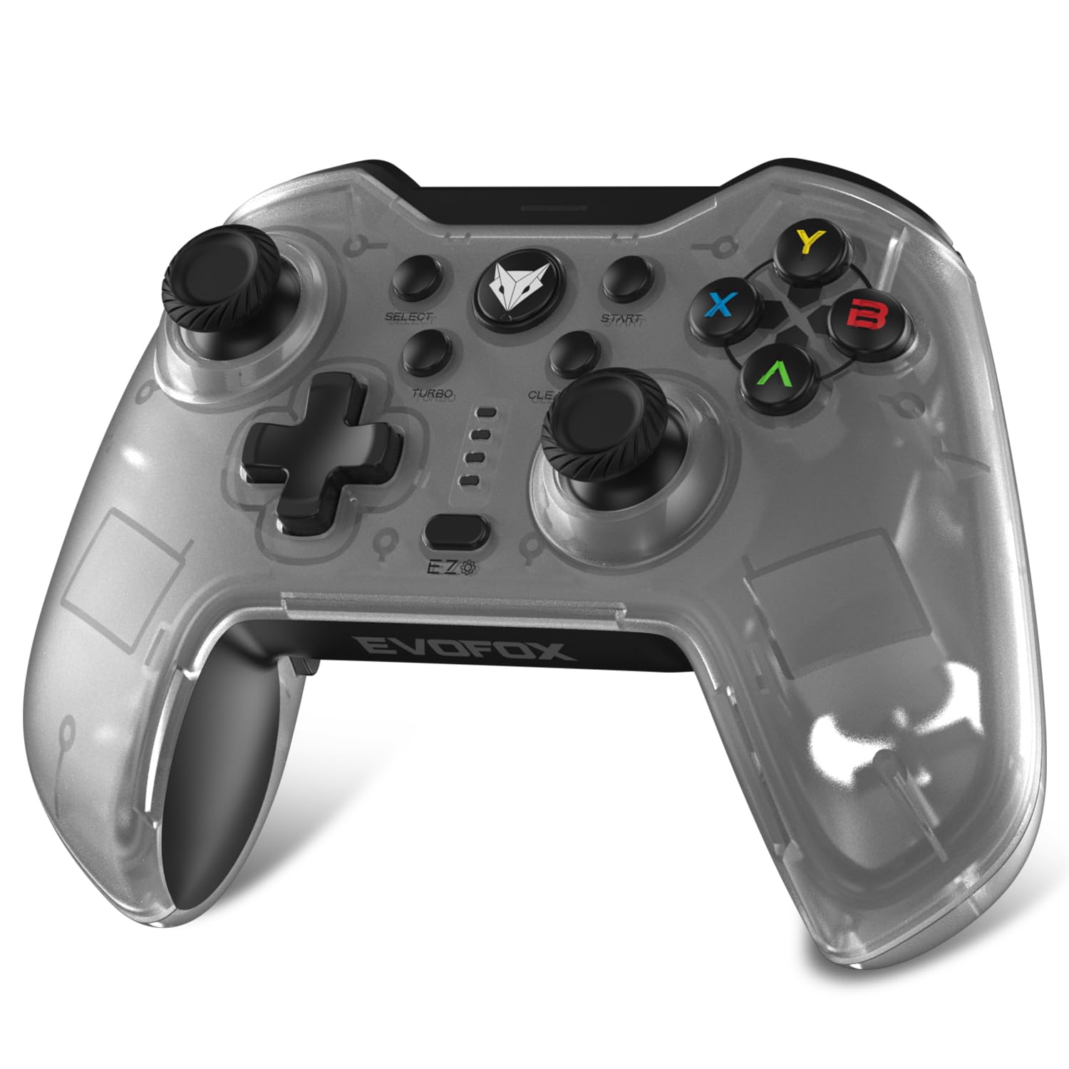 EvoFox Elite X Wireless Gamepad for PC with Dual Vibration Motors, 2 Macro Back Buttons, Low Latency - 0