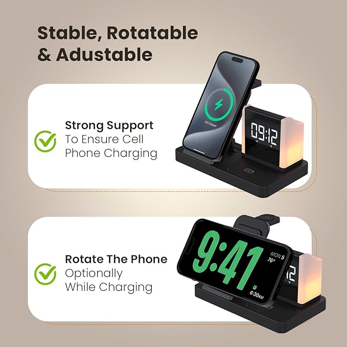 Portronics HexaCharge 6in1 15W Fast Magnetic Wireless Charging - 2