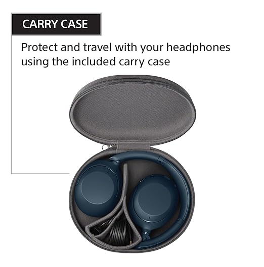 Sony WH-XB910N Extra Bass Noise Cancelling Bluetooth Wireless Over Ear Headphones with Alexa Voice Control, Fast Pair, 30Hr Battery - Black - 1