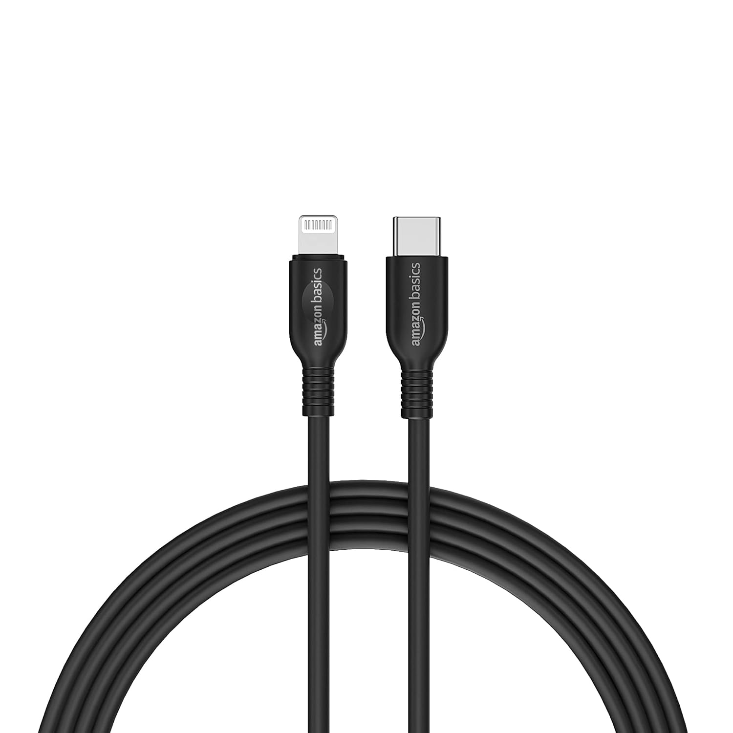Amazon Basics T2 MFI certified 91.44cm USB C to lightning TPE charging cable (Black) Total - 0