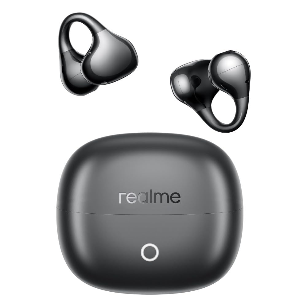 realme Buds Clip Open Ear Wireless Earbuds with 11mm Dual Magnet Drivers, 3D Spatial Audio, 36H Playtime - 1