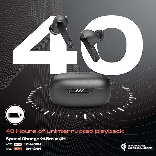JBL Live Pro 2 Premium in Ear Wireless TWS Earbuds, ANC Earbuds, 40Hr Playtime, Dual Connect, Customized Bass - 1