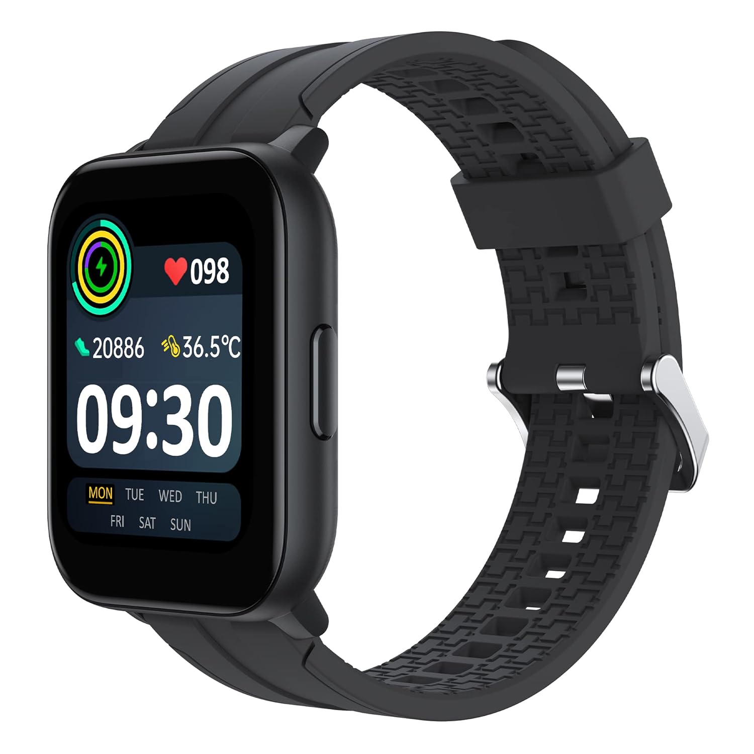realme TechLife Watch S100 1.69 HD Display with Temperature Sensor Smartwatch - 0