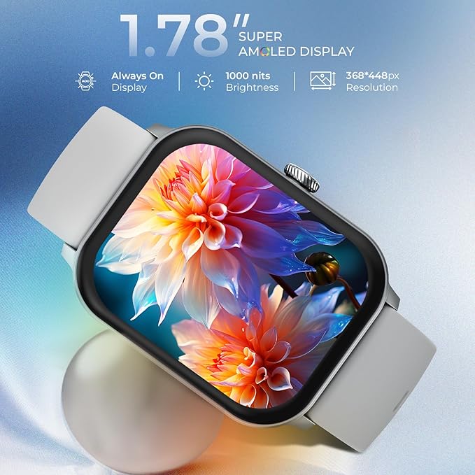 beatXP Nexus 1.78" Super AMOLED Display Bluetooth Calling Smart Watch - 2