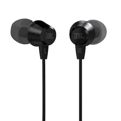 Jbl C50Hi Wired In Ear Earphones With Microphone Black - 0