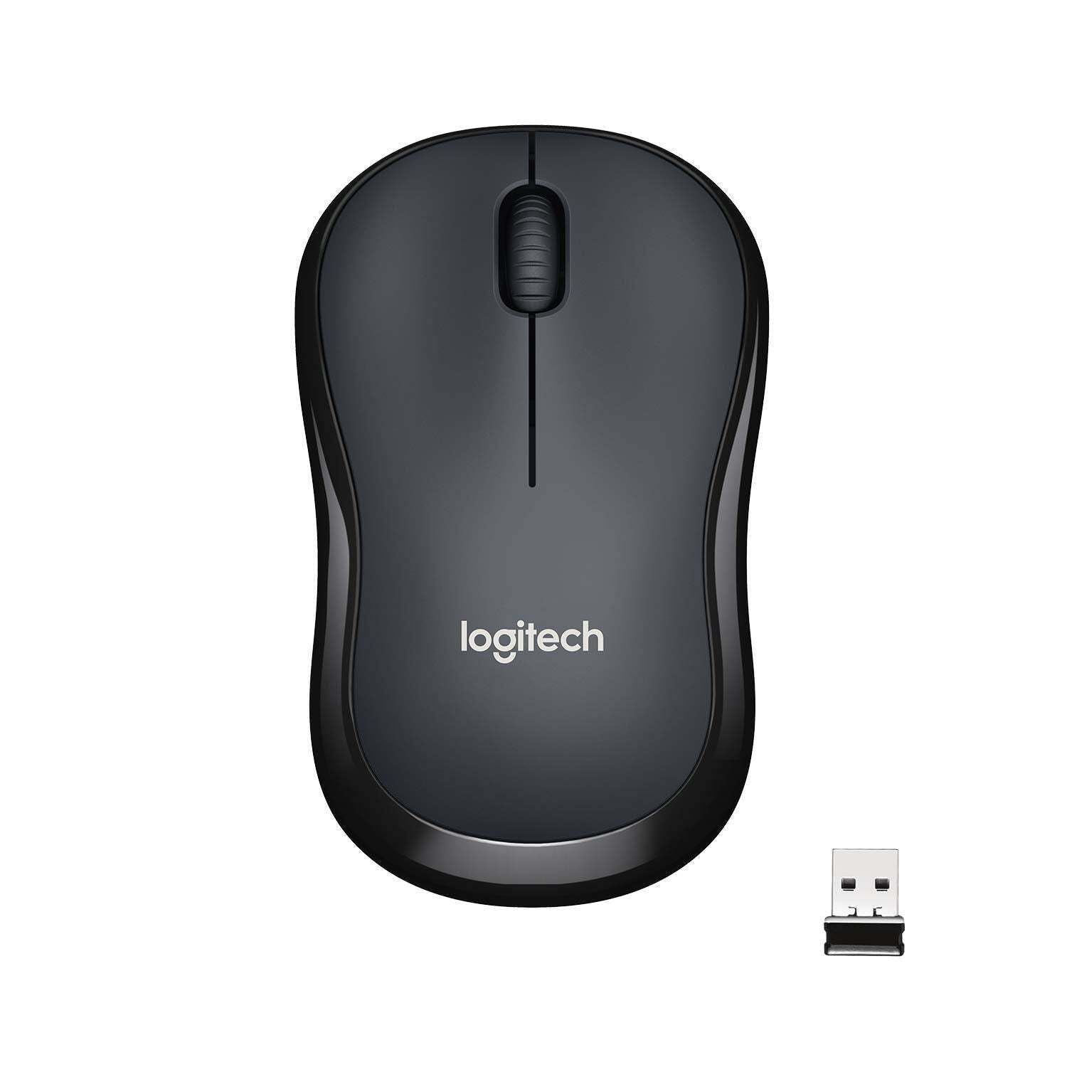 Logitech M221 Wireless Mouse, Silent Buttons, 2.4 GHz with USB Mini Receiver, 1000 DPI Optical Tracking, 18-Month Battery Life, Ambidextrous PC/Mac/La - 0