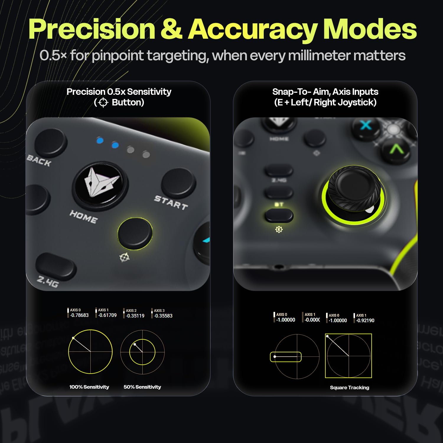 EvoFox Elite X2 Pro Gaming Controller for PC, Android, TV, Switch Tri-Mode -2.4G/BT/Wired Gamepa - 3