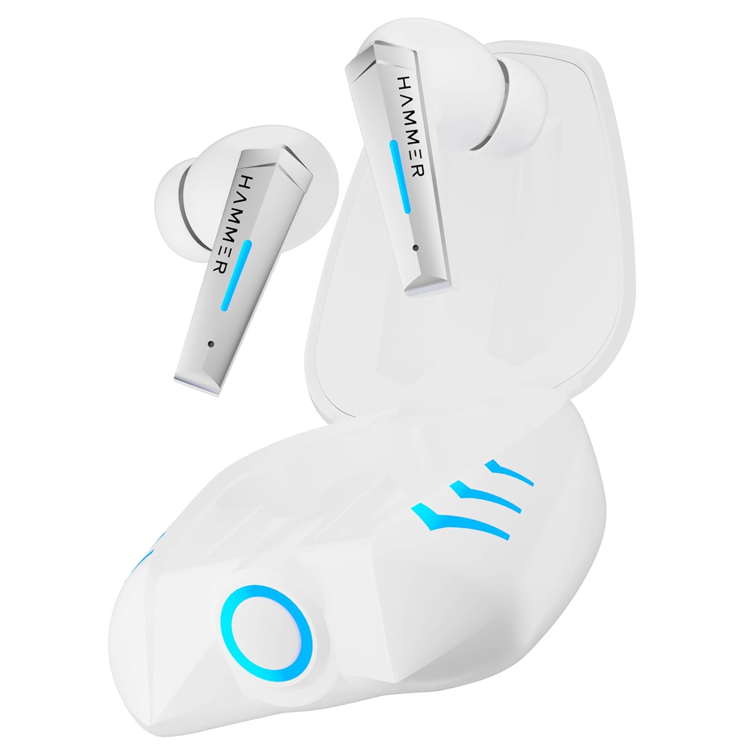 HAMMER Arcade True Wirelss Gaming Earbuds with RGB Lights, 50ms Low Latency - 0