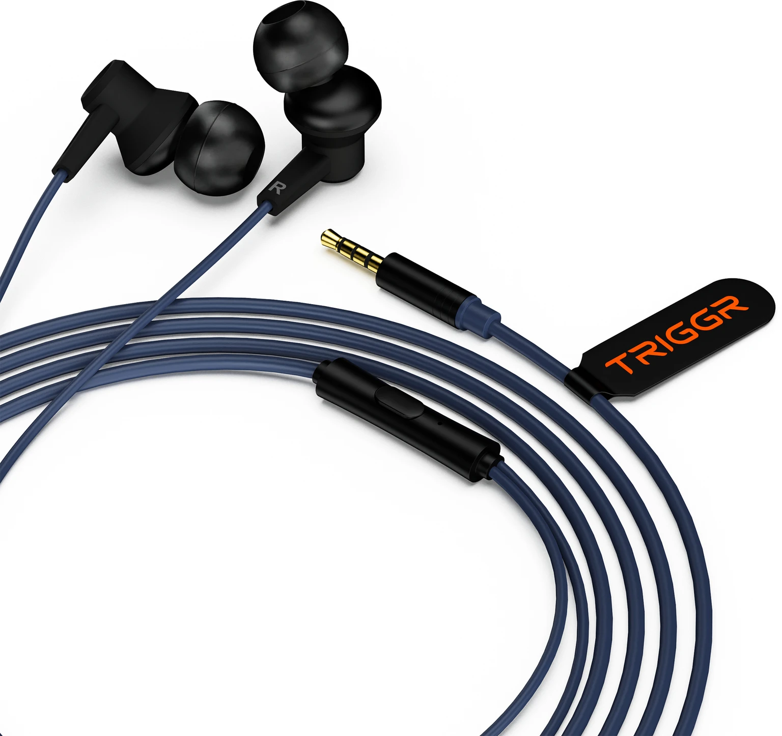 TRIGGR Blaze 3.5mm Jack Wired Earphones with 13mm Driver,In-line Controls,Rich Bass - 0