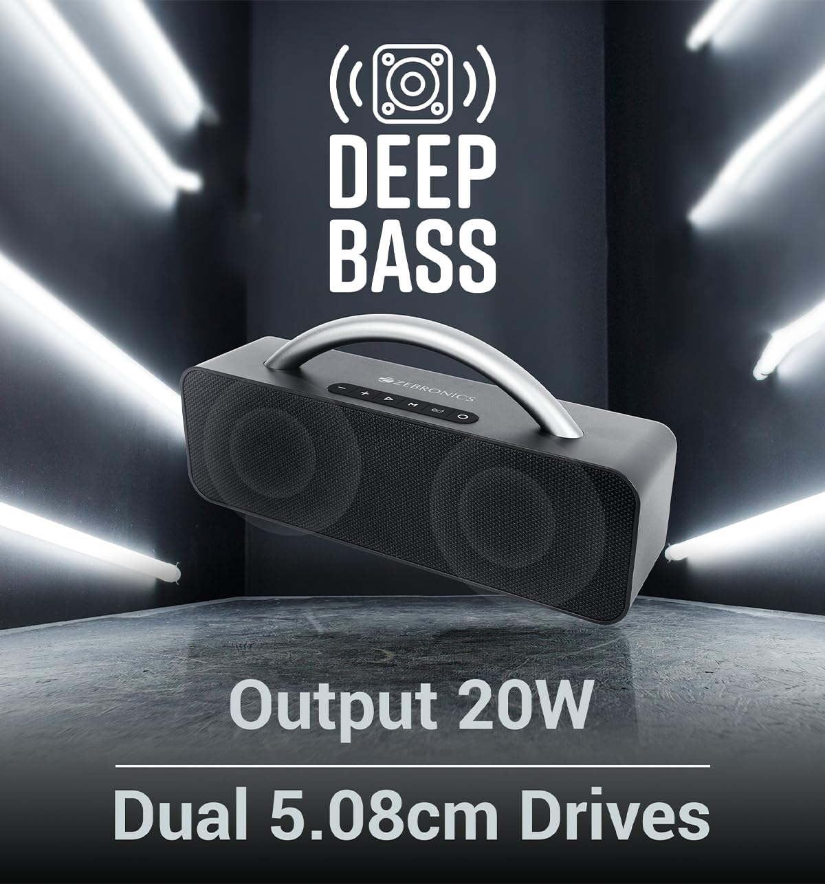 ZEBRONICS Rocket 200 Portable Wireless Speaker with 20W Bluetooth - 0