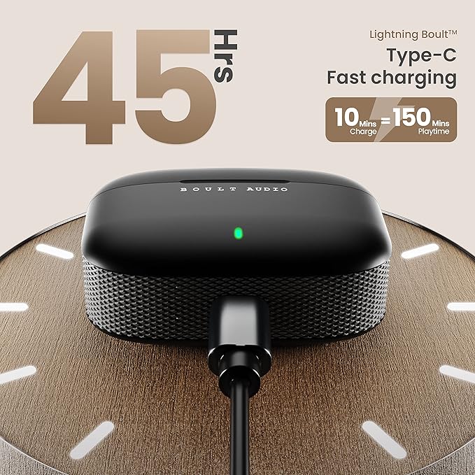Boult X10 TWS with 45Hrs Playtime, ENC Mic, 40ms Lowest Latency - 1