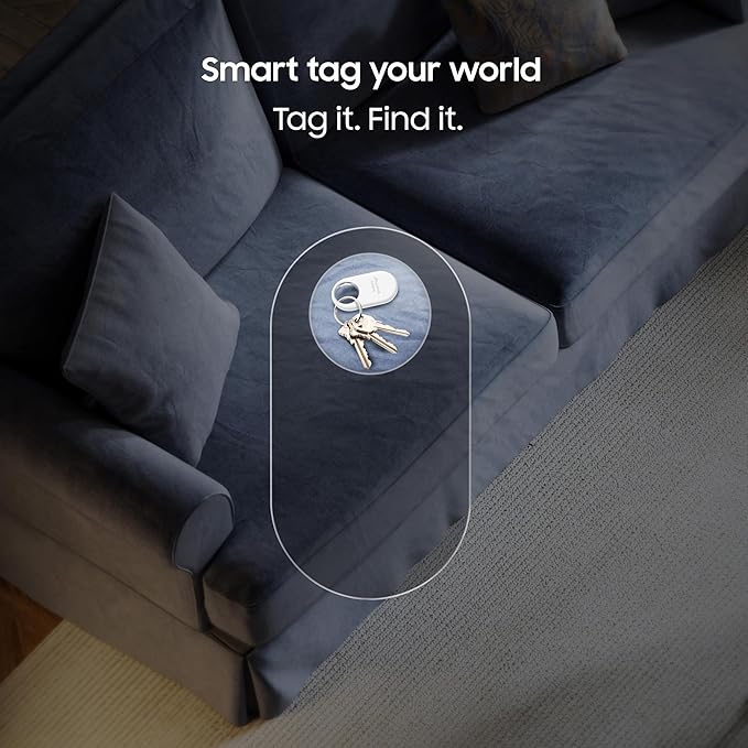 Samsung Galaxy SmartTag2 (1 Pack), Black | Bluetooth Tracker | Compass View - 2