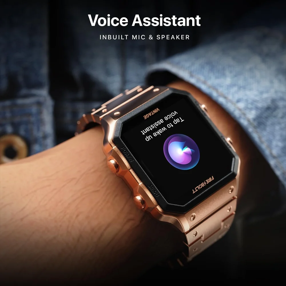 Fire-Boltt Vintage Smartwatch, Stainless Steel Design, Bluetooth Calling - 4