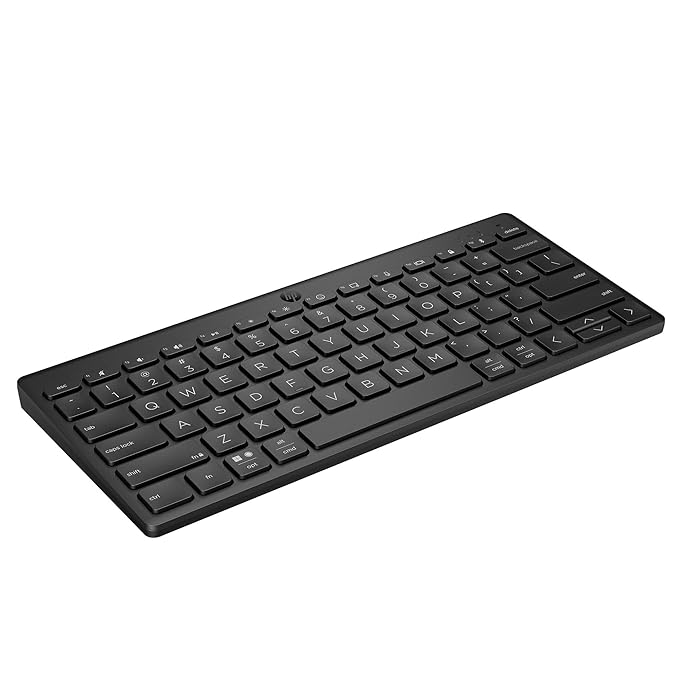 HP 350 Compact Multi-Device Bluetooth Wireless Keyboard; Spill Resistant; Swift Pair - 0