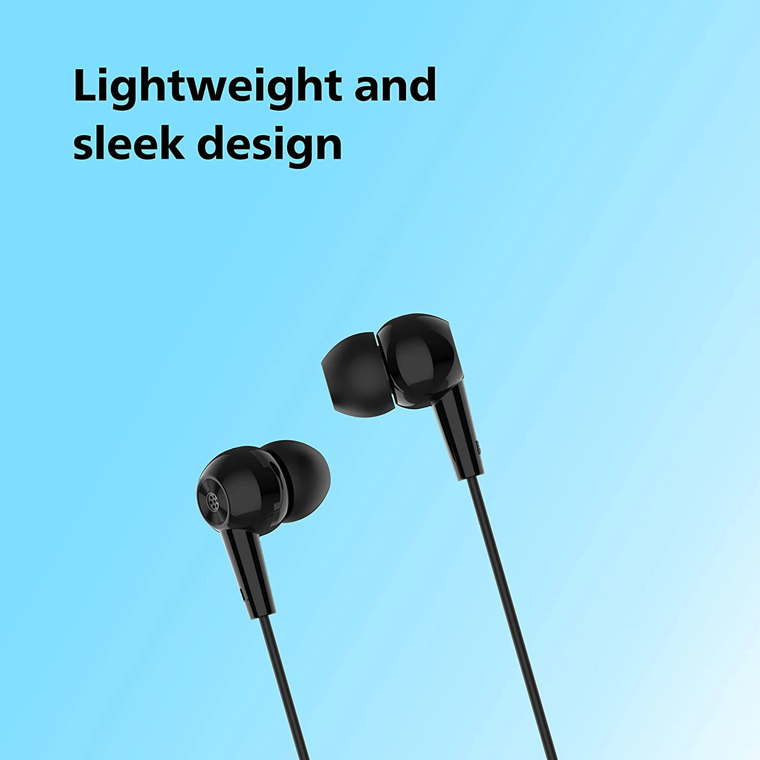 PHILIPS TAE1107BK/94 Wired Earphone with Mic - 1