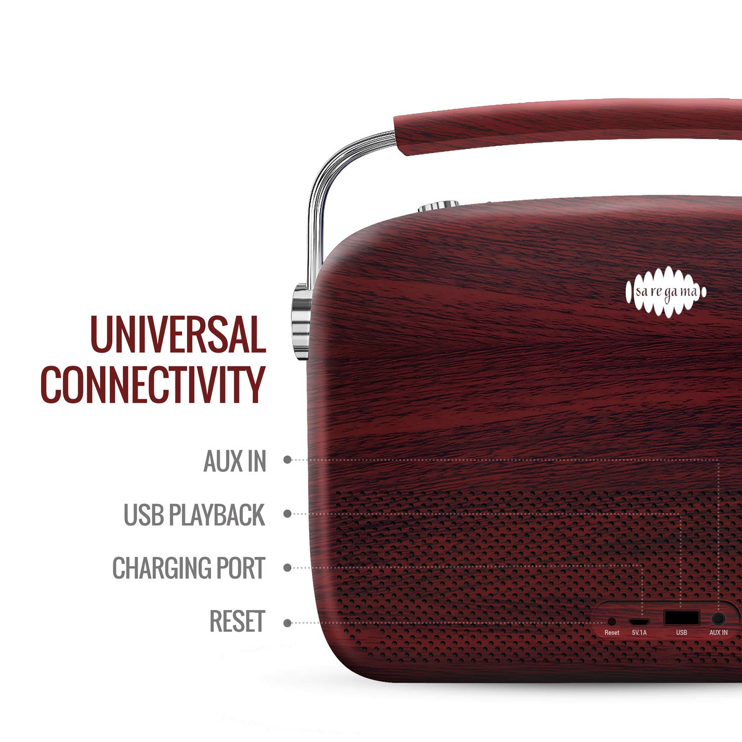 Saregama Carvaan Hindi - Portable Music Player with 5000 Preloaded Songs, FM/BT/AUX - 2