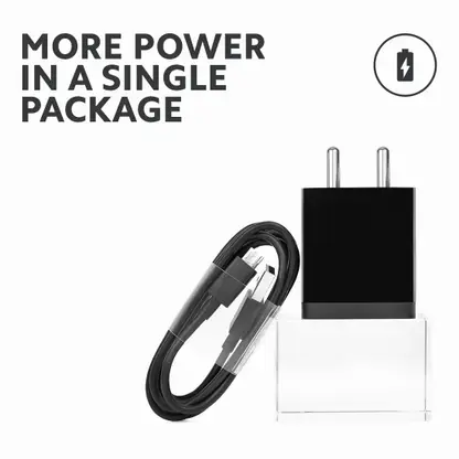 Mi 10W Wall Charger for Mobile Phones with Micro USB Cable (Black) - 1