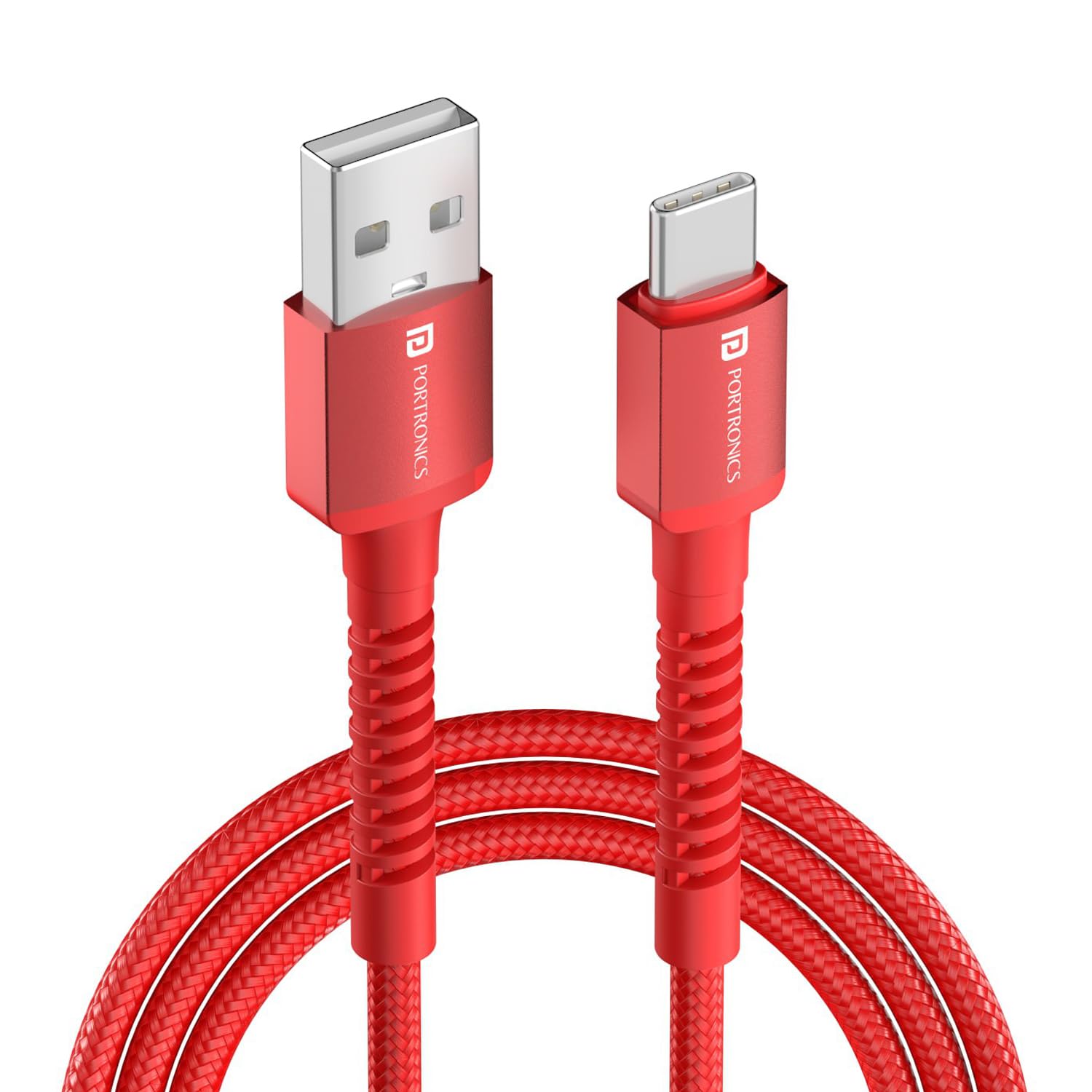 Portronics Konnect X 60W 6A USB-A to Type C WARP/DASH/VOOC/SuperVOOC/FLASH Charging Cable - 0