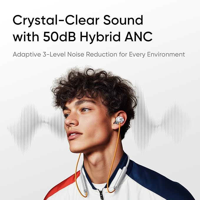 realme Buds Wireless 5 ANC in Ear Bluetooth Headphones,50dB ANC - 2