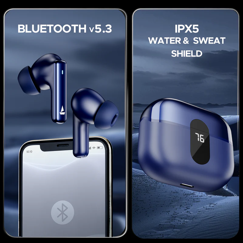 boAt Airdopes 121 Pro Plus, 100HRS Battery, 4Mics ENx, 50ms Low Latency, Fast Charge - 2