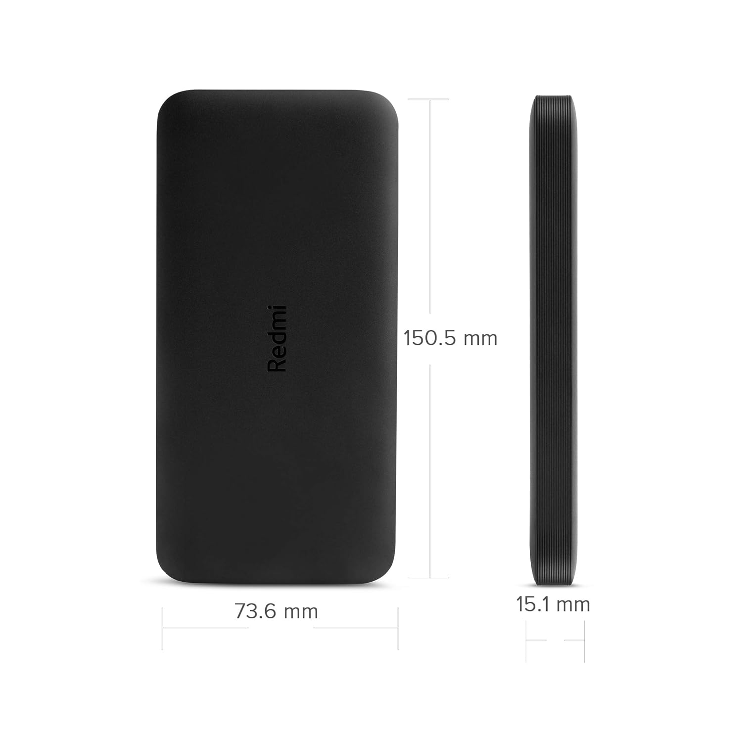 Redmi 10000mAh Fast Charging Slim Lithium Polymer Power Bank (10W Fast Charging, Dual Ports) - 3
