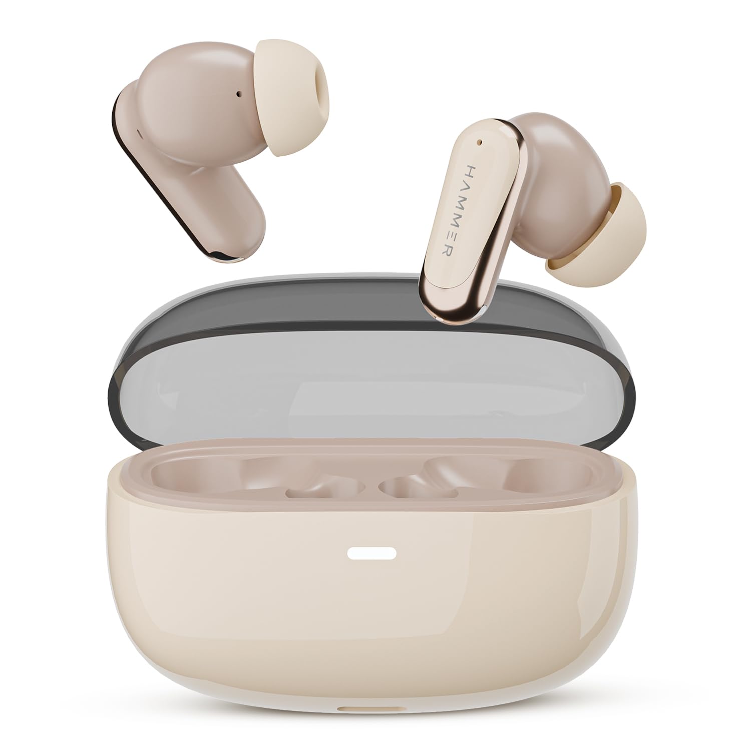 HAMMER Aura ANC Earbuds 32dB Noise Cancellation, ENC Bluetooth Wireless Earphones, Low Latency Gaming - 0