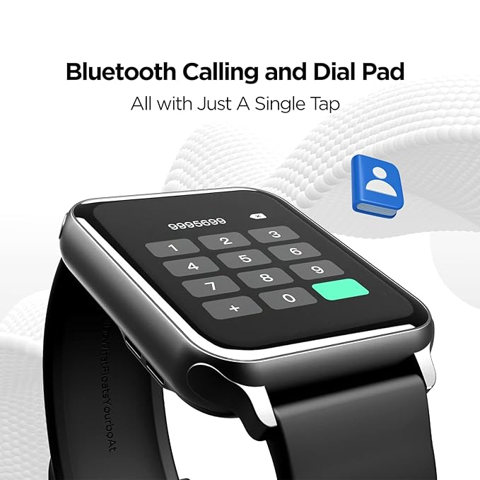 Boat Wave Call Smart Watch w/Bluetooth Calling, 1.69" (4.2 cm) HD Display - 1
