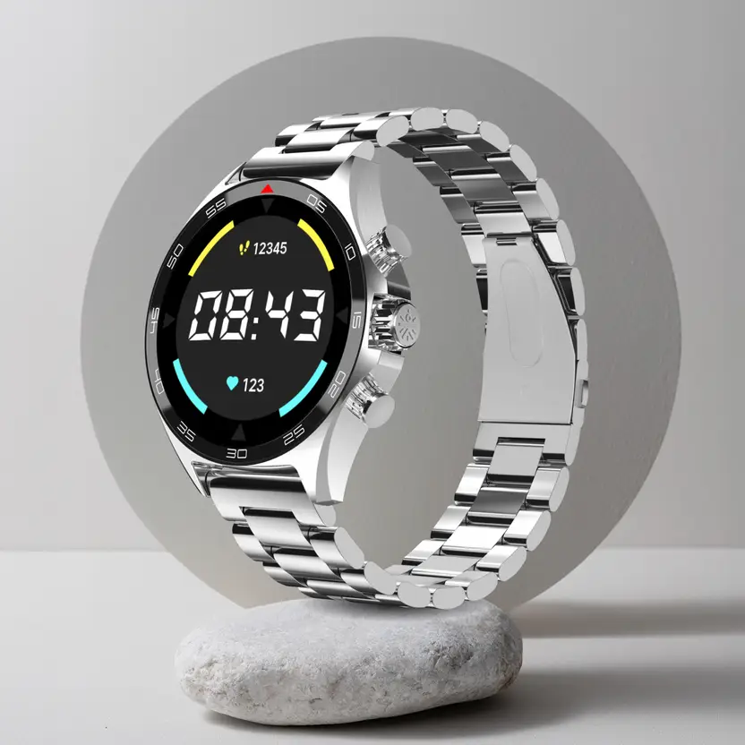 Cult Active TR 1.52"HD Display,Stainless Steel Build,Wireless Charging, BT Calling Smartwatch - 0