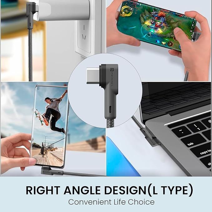 Portronics Konnect L Fast Charging 3A USB to Type-C Cable 2Meter with Charge & Sync Function - 1