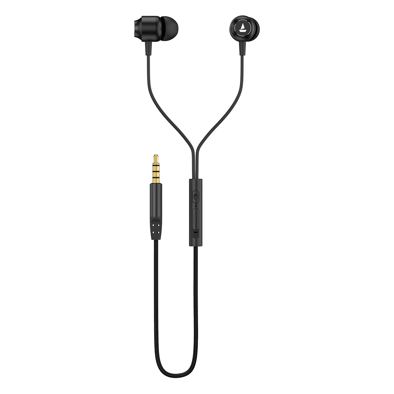 Boat BassHeads 162 Wired Earphones with 10mm Drivers, Metallic Earbuds, Integrated Controls - 0