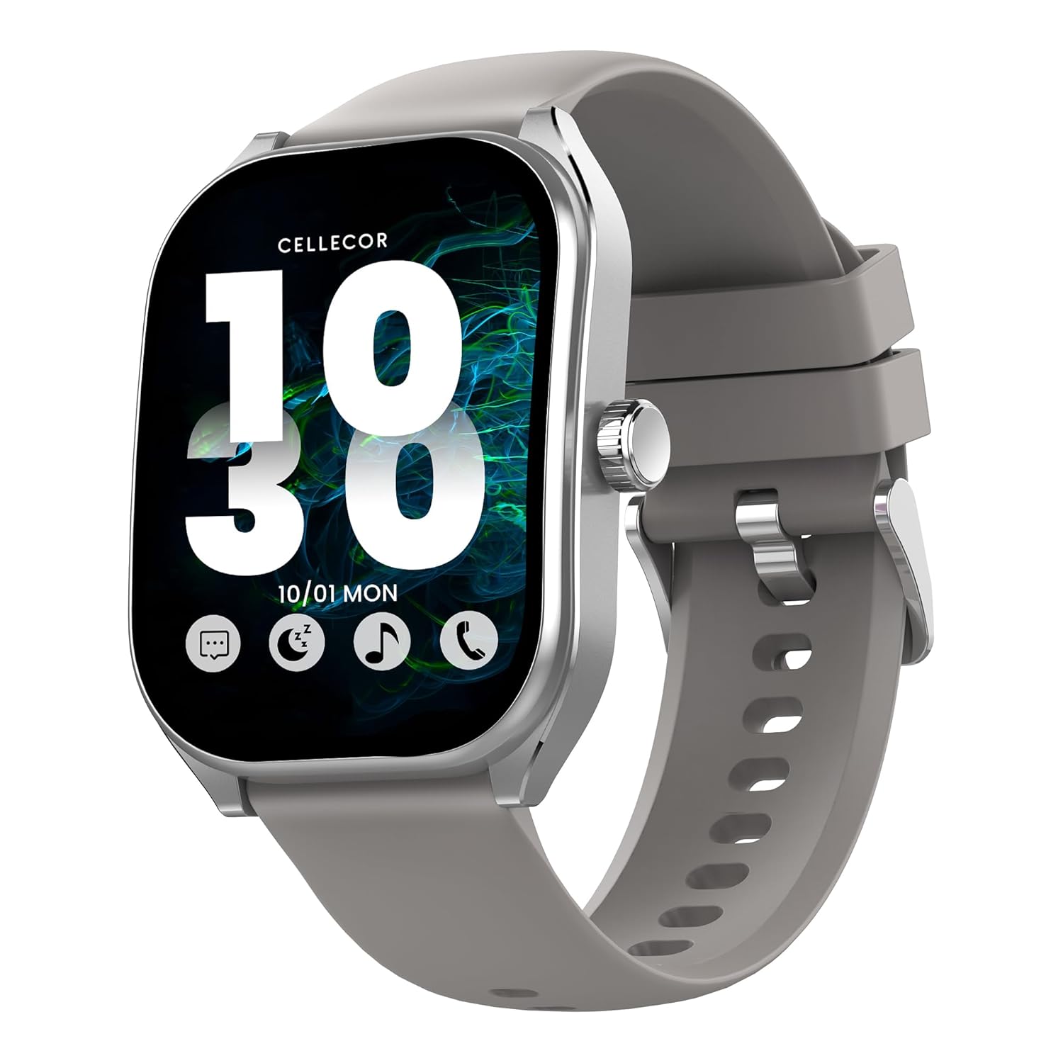 CELLECOR M6 Twist 2.01" HD Curved Display Smart Watch, Bluetooth Calling, 100+ Watch Faces - 0