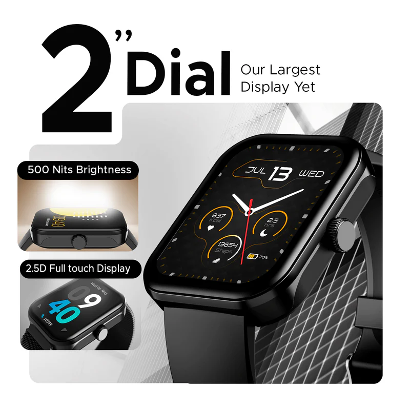 boAt Ultima Call Max Smart Watch w/ 2" Big HD Display, Advanced BT Calling, 100+ Sports Modes - 1