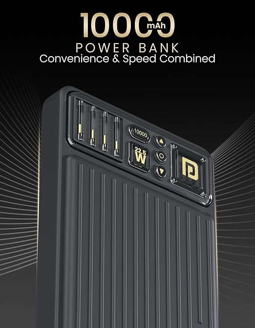 Portronics Luxcell Bind Mini 10k 10000mAh Nano Powerbank with 22.5W Fast Charging - 1