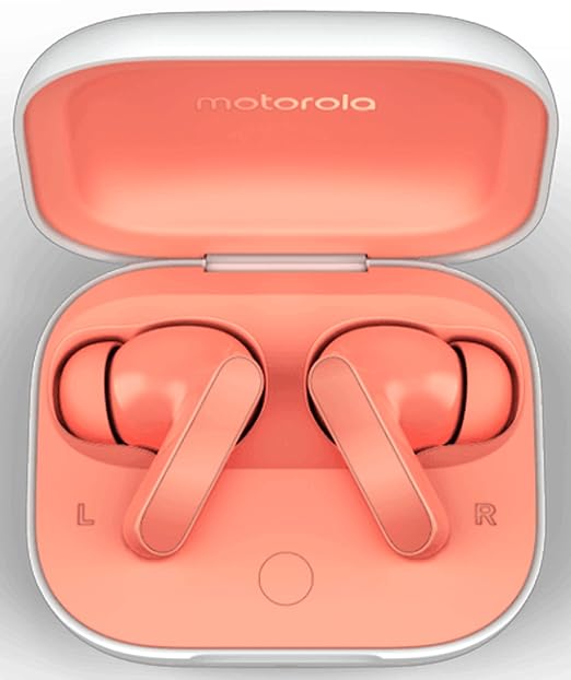 moto buds with Hi-Res Audio, Large 12.4mm driver, 42 hrs playback & IPx4 rating Bluetooth Headset - 0