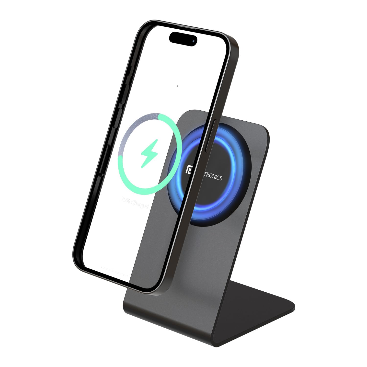 Portronics Flux 2 15W Qi2 Certified Fast Charging Wireless Charger, MagSafe Compatible - 0