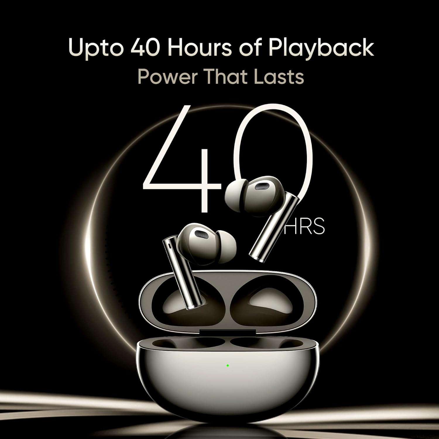 realme in Ear Buds Air 6 Pro with Dual Drivers 40 Hours Play Time,Fast Charge,50 Db ANC, - 2