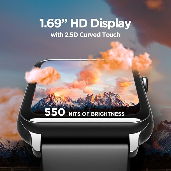 Boat Wave Call Smart Watch w/Bluetooth Calling, 1.69" (4.2 cm) HD Display - 2