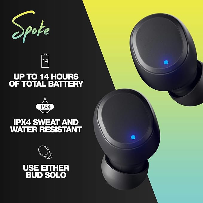 Skullcandy Spoke Truly Wireless Bluetooth in Ear Earbuds with Mic - 3