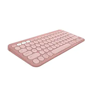 Logitech Pebble Keys 2 K380s, Multi-Device Bluetooth Wireless Keyboard with Customisable Shortcuts, Slim and Portable - 0