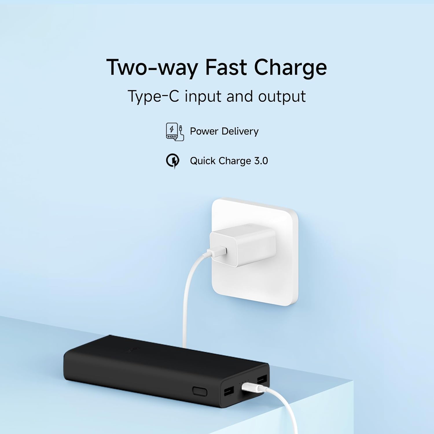 mi Power Bank 4i 20000mAh 33W Super Fast Charging PD | Power Delivery | QC 3.0|Type C Input & Output |Triple Output Ports - 3