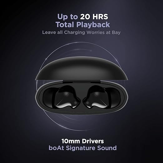 boAt Airdopes 181 Pro w/ 100 HRS Playback, 4 Mics ENx Technology & ASAP Charge Bluetooth - 1