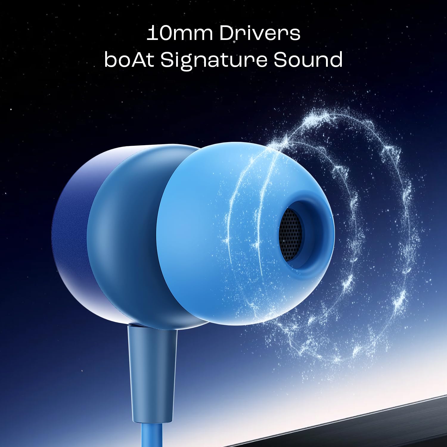 Boat BassHeads 162 Wired Earphones with 10mm Drivers, Metallic Earbuds, Integrated Controls - 1